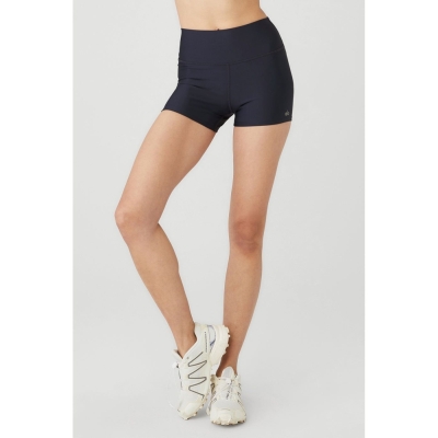 Bermudas Alo Yoga 3" High-Cintura Airlift Mujer Azul Marino | MX-20HPON