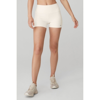 Bermudas Alo Yoga 3" High-Cintura Airlift Mujer Blancos | MX-72YBVL