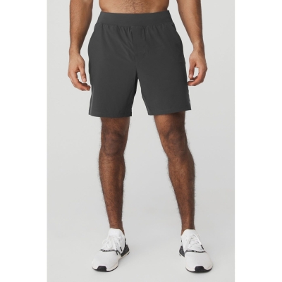 Bermudas Alo Yoga 7" Repetition Hombre Grises | MX-82GFRK