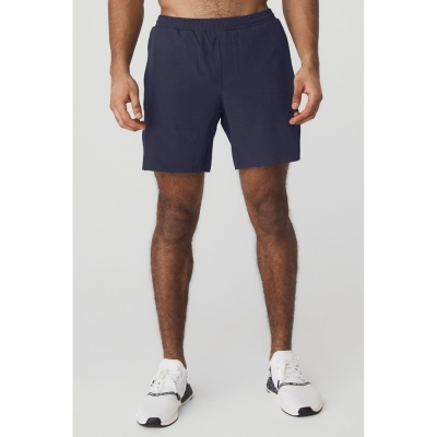 Bermudas Alo Yoga 7" Traction Hombre Azul Marino | MX-26NXQD