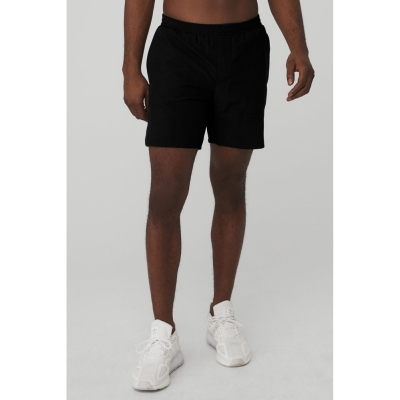 Bermudas Alo Yoga 7" Traction Hombre Negros | MX-60WMYT