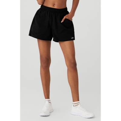 Bermudas Alo Yoga Alumni Mujer Negros | MX-97VUTY