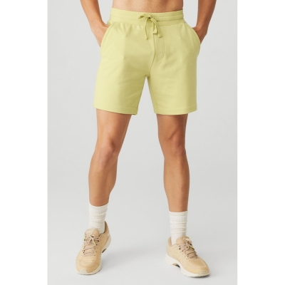 Bermudas Alo Yoga Chill Hombre Grises Amarillos | MX-34WLFN