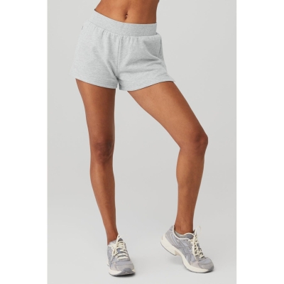 Bermudas Alo Yoga High-Cintura Headliner Mujer Grises | MX-03WKGQ