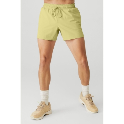 Bermudas Alo Yoga Ripstop 7” On-Set Hombre Grises Amarillos | MX-72NAMH