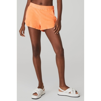 Bermudas Alo Yoga Terry High-Cintura Beachside Mujer Naranjas | MX-07EGAZ