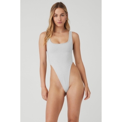 Bodysuit Alo Yoga Airbrush Hot Shot Mujer Grises | MX-82NULC