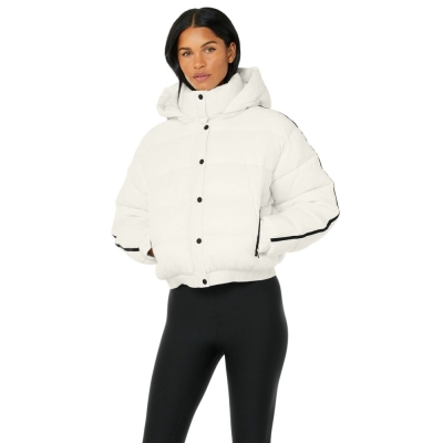 Chaquetas Alo Yoga Aspen Love Puffer Mujer Blancos | MX-57BUQI