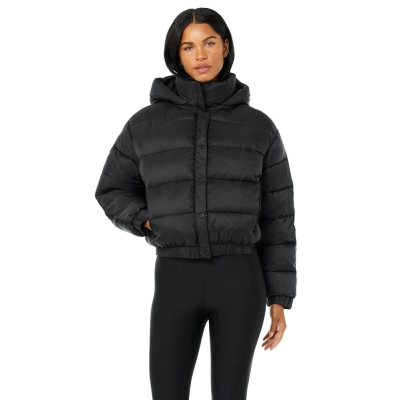 Chaquetas Alo Yoga Aspen Love Puffer Mujer Negros | MX-67RCAH