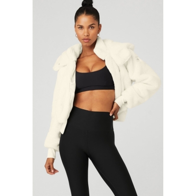 Chaquetas Alo Yoga Faux Fur Foxy Mujer Blancos | MX-57BPVJ