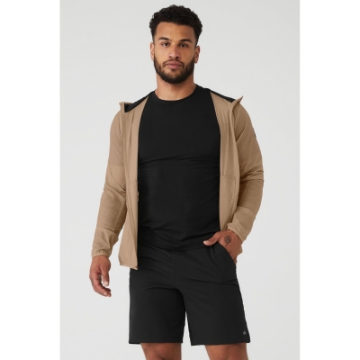 Chaquetas Alo Yoga Repeat Correr Hombre Marrom | MX-74RACQ