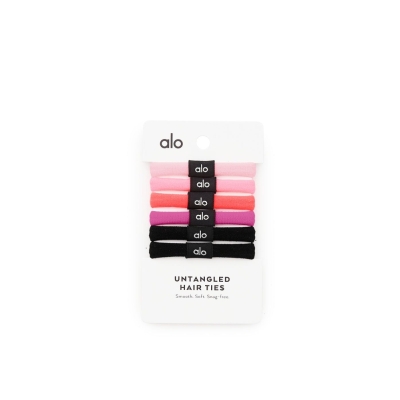 Coletero Alo Yoga Untangled Hair Tie 6-Pack Mujer Rosas | MX-62RGXB