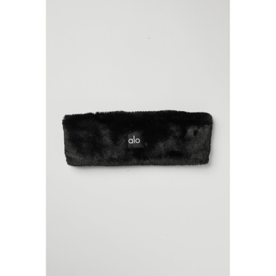 Ear Warmers Alo Yoga Faux Fur Mujer Negros | MX-17GWXN