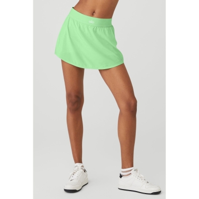 Falda Alo Yoga Match Point Tenis Mujer Verdes | MX-61MUPJ