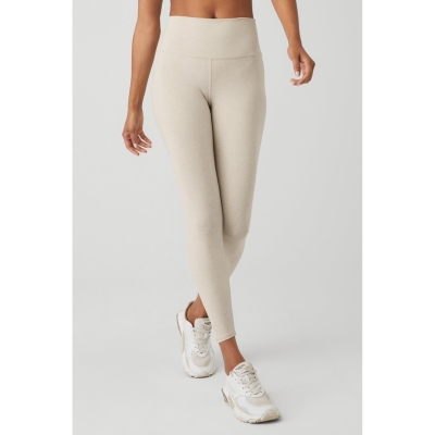 Leggins Alo Yoga 7/8 High-Cintura Airbrush Mujer Beige | MX-09SYMK