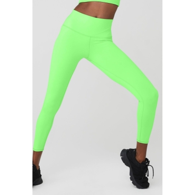 Leggins Alo Yoga 7/8 High-Cintura Airbrush Mujer Verdes | MX-61EZPJ