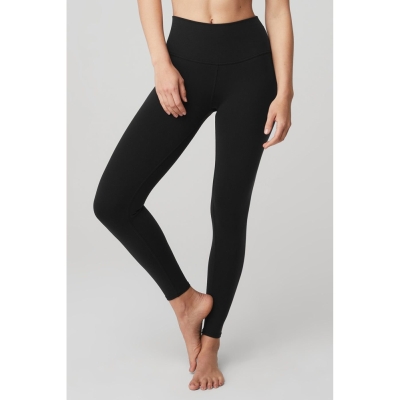 Leggins Alo Yoga 7/8 High-Cintura Airbrush Mujer Negros | MX-84FBUG