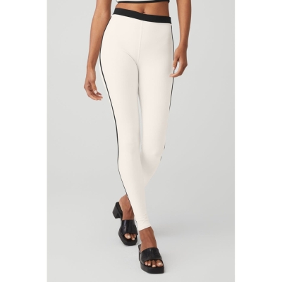 Leggins Alo Yoga Airbrush High-Cintura Streamlined Mujer Blancos Negros | MX-43RNOX