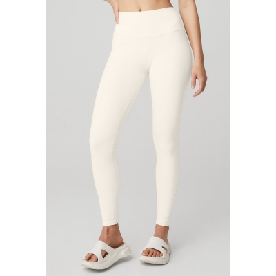 Leggins Alo Yoga High-Cintura Airbrush Mujer Blancos | MX-29FOTW