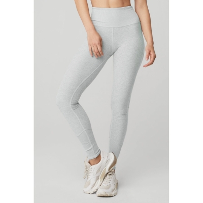 Leggins Alo Yoga High-Cintura Alosoft Lounge Mujer Grises | MX-37PYIN