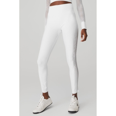 Leggins Alo Yoga Seamless High-Cintura 7/8 Open Air Mujer Blancos | MX-89KGHO