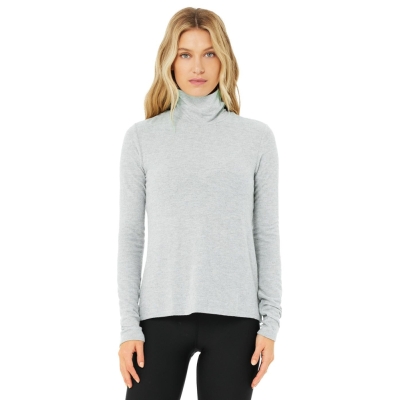 Long Sleeve Alo Yoga Embrace Mujer Grises | MX-12NVKO