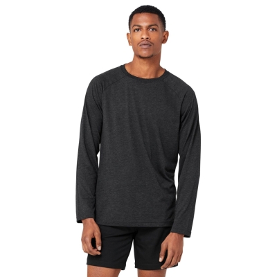 Long Sleeve Alo Yoga Triumph Tee Hombre Negros | MX-47PQOE