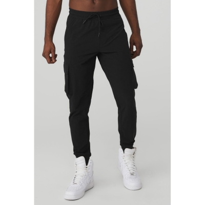 Pantalones Alo Yoga Cargo Division Field Hombre Negros | MX-01LOAI