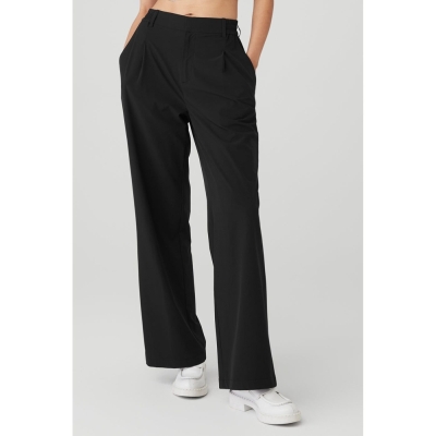 Pantalones Alo Yoga High-Cintura Pursuit Trouser Mujer Negros | MX-84HKZF