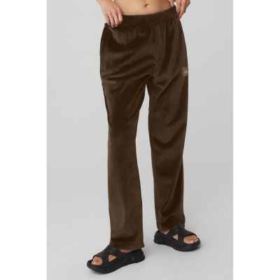 Pantalones Alo Yoga Velour Baller Mujer Cafes | MX-82WJEC