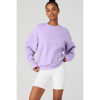 Pullover Alo Yoga Accolade Crew Neck Mujer Morados | MX-35GAEC