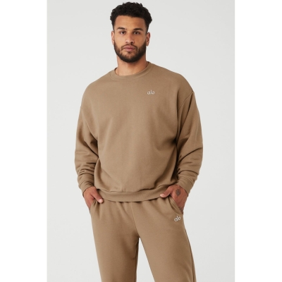 Ropa De Abrigo Alo Yoga Accolade Crew Neck Hombre Marrom | MX-27GQVK