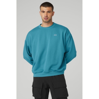 Ropa De Abrigo Alo Yoga Accolade Crew Neck Hombre Azules | MX-69ZDIA