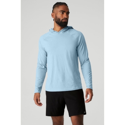 Ropa De Abrigo Alo Yoga Core Encapuchado Runner Hombre Azules | MX-08AIZK