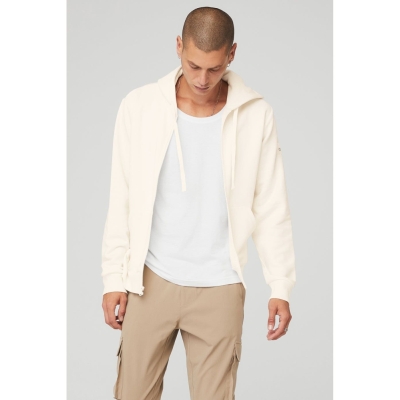 Ropa De Abrigo Alo Yoga Everyday Full Zip Hombre Blancos | MX-19PSJH