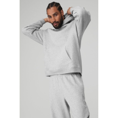 Ropa De Abrigo Alo Yoga Renown Heavy Weight Hombre Grises | MX-67ZVAB