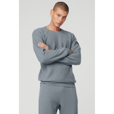 Ropa De Abrigo Alo Yoga Triumph Crew Neck Sweatshirt Hombre Azules | MX-95NFSI