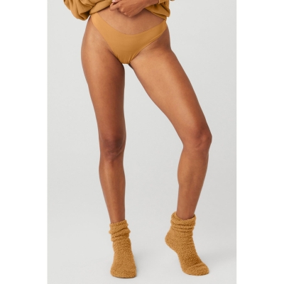 Ropa Interior Alo Yoga Airbrush Invisible Tanga Mujer Toffee | MX-14FTRU