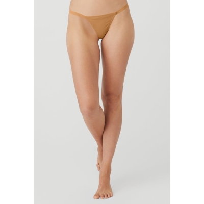 Ropa Interior Alo Yoga Airbrush Invisible String Tanga Mujer Sand | MX-90ZBWA