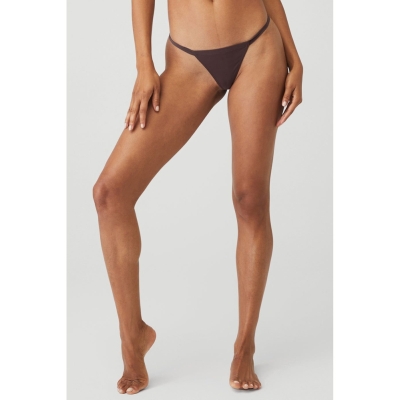 Ropa Interior Alo Yoga Airbrush Invisible String Tanga Mujer Morados Grises | MX-94EURM