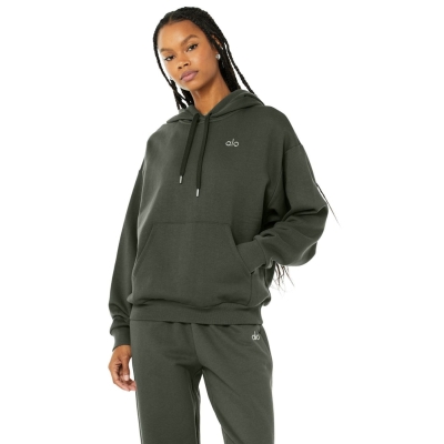 Sudadera Con Capucha Alo Yoga Accolade Mujer Verdes Oscuro | MX-06IJKN