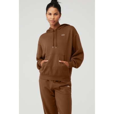 Sudadera Con Capucha Alo Yoga Accolade Mujer Marrom | MX-34IRDN