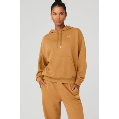 Sudadera Con Capucha Alo Yoga Accolade Mujer Toffee | MX-87ZJCS