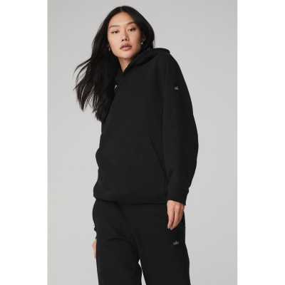 Sudadera Con Capucha Alo Yoga Renown Heavy Weight Mujer Negros | MX-06DSRP