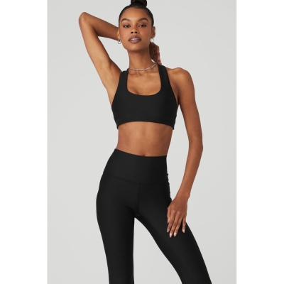 Sujetadores Alo Yoga Airlift Advantage Racerback Mujer Negros | MX-89BQOW