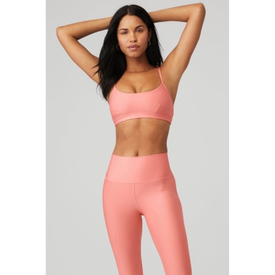 Sujetadores Alo Yoga Airlift Intrigue Mujer Rosas | MX-83ZIMD