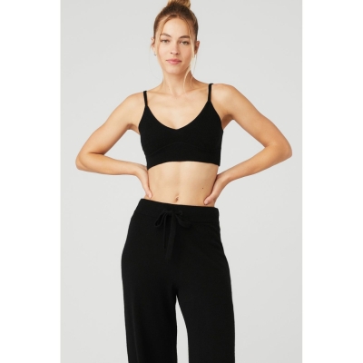 Sujetadores Alo Yoga Cashmere Jet Set Mujer Negros | MX-85QHTW