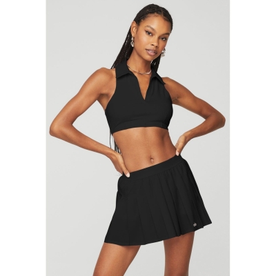 Sujetadores Alo Yoga Charmed Collar Mujer Negros | MX-19SLJF