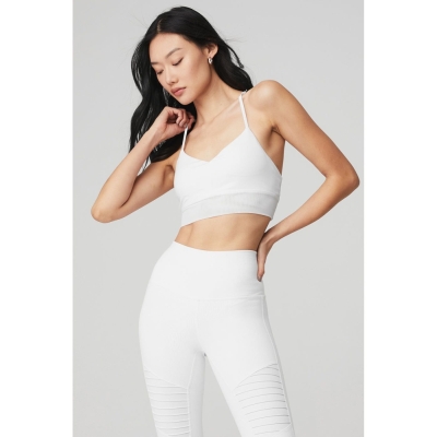 Sujetadores Alo Yoga Lavish Mujer Blancos Blancos | MX-91ZPTX