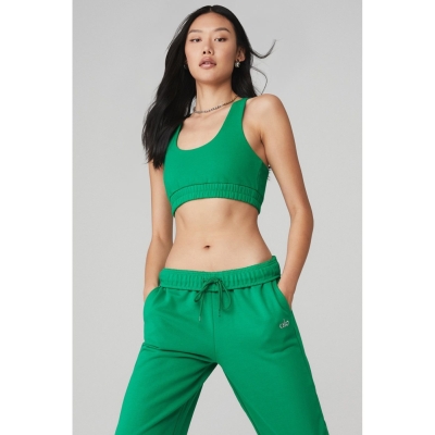 Sujetadores Alo Yoga Scoop Neck Sweatshirt Mujer Verdes | MX-19SZLE